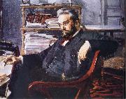 Mikhail Vrubel The Portrait of Alzheimer Chebyshev oil painting on canvas